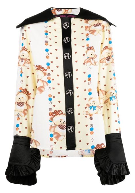 camicia con collo ampio CHOPOVA LOWENA | Camicia | 2121YELLOW AND BLACK